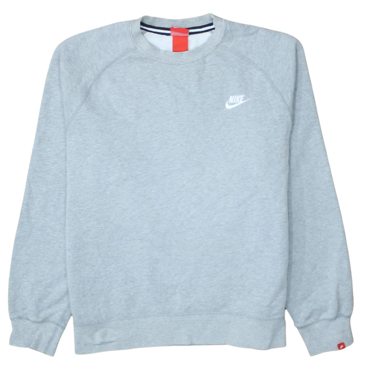 Nike 90's Swoosh Crew Neck Sweatshirt Large Grey sold by Vintage Club