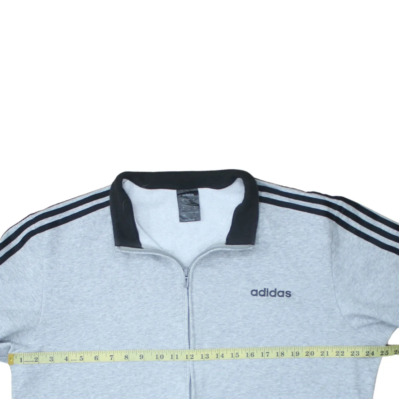 Adidas 90's Striped Sleeve Full Zip Up Sweatshirt XLarge Grey sold by Vintage Club product image thumbnail 5