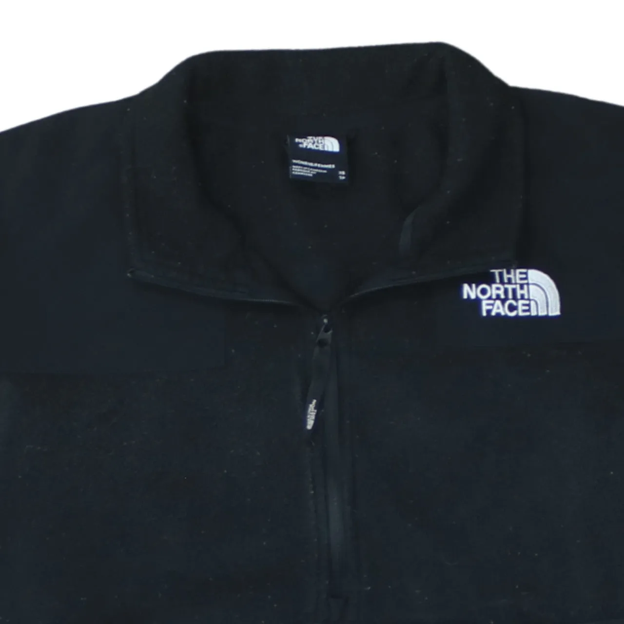 The North Face Black Fleece Jumper Women’s XSmall Half Zip Embroidered Logo Pockets Pullover Top sold by Vintage Club product image thumbnail 3