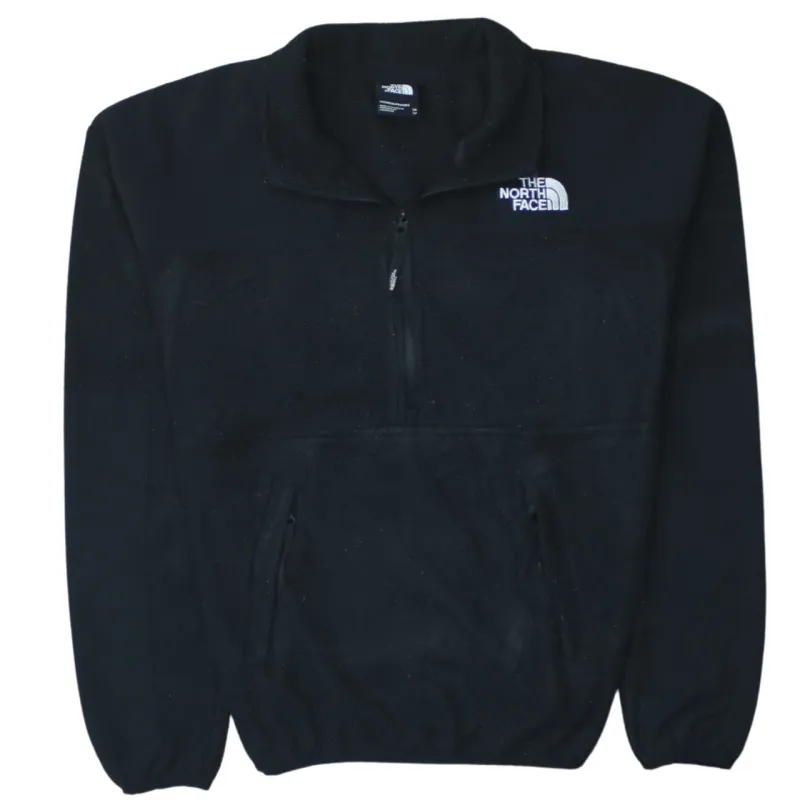 The North Face Black Fleece Jumper Women’s XSmall Half Zip Embroidered Logo Pockets Pullover Top made by The North Face
