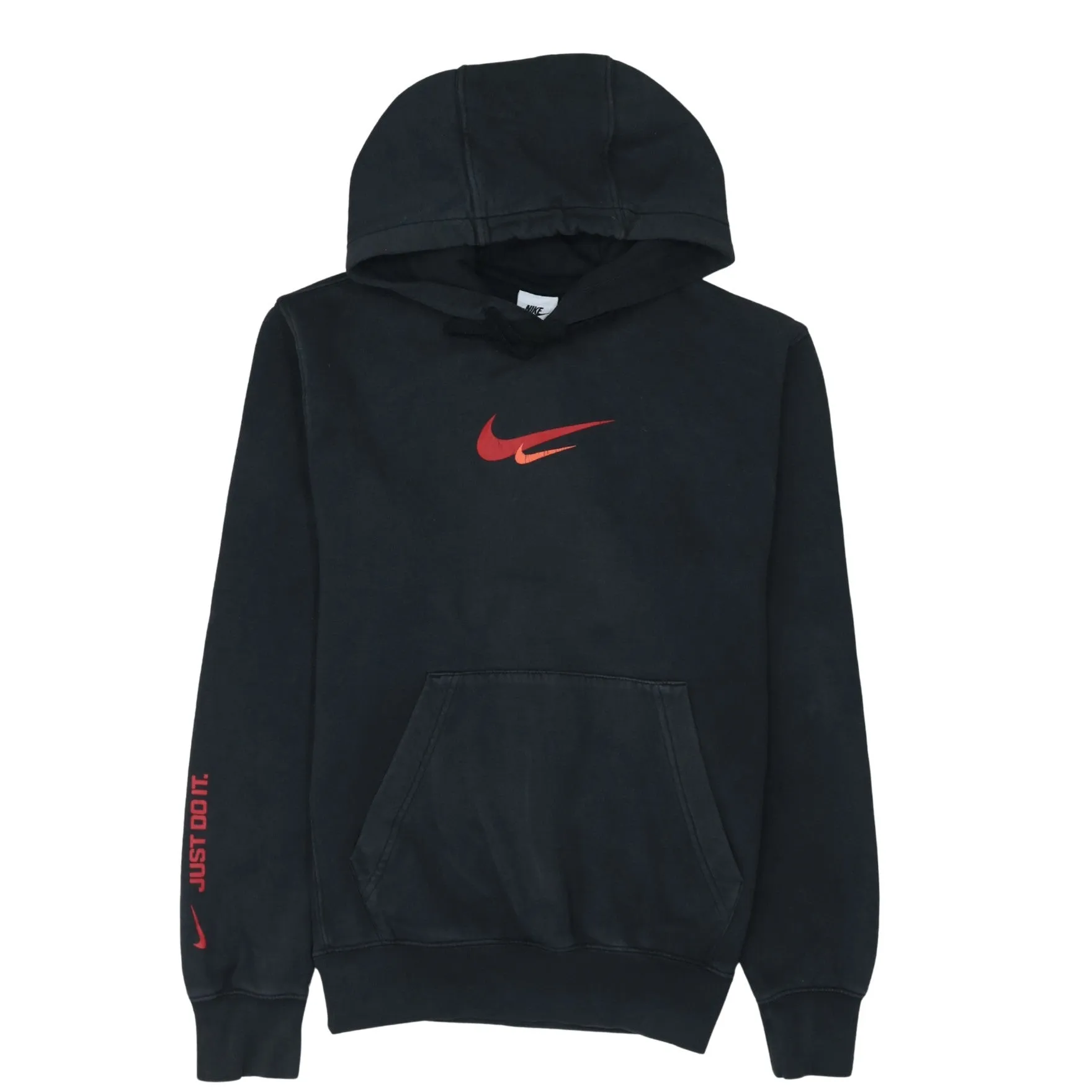 Nike 90's Center Middle Swoosh Pullover Hoodie XSmall Black sold by Vintage Club