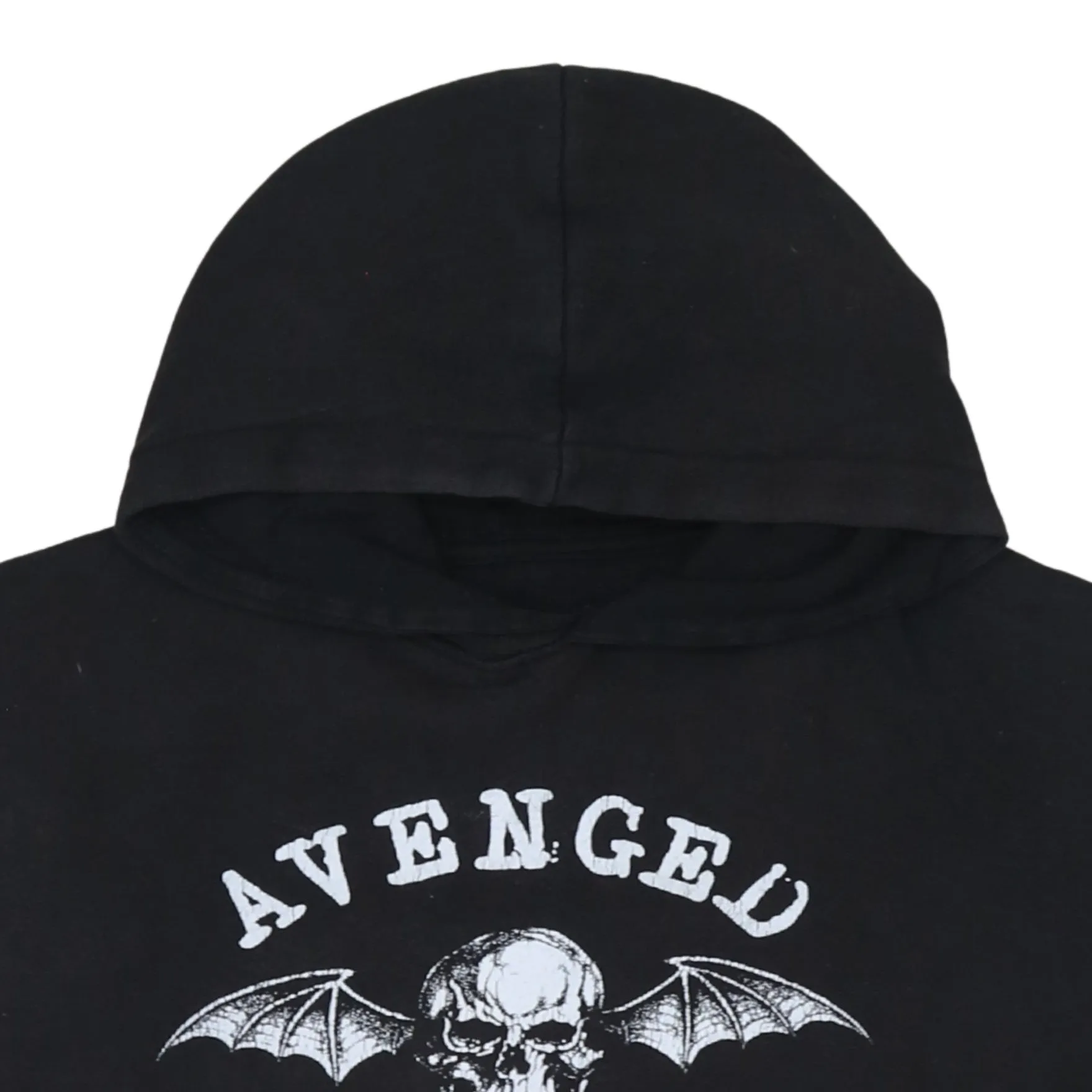 Retro 90's Drawstring Pockets Pullover Hoodie Medium Black sold by Vintage Club product image thumbnail 3