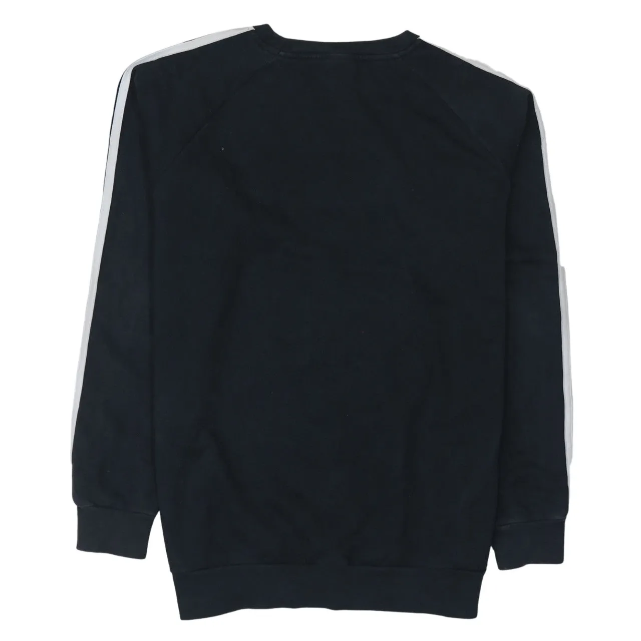 Adidas Black Sweatshirt Women’s XSmall Embroidered Logo Three Stripe Sleeves Pullover Top sold by Vintage Club product image thumbnail 2