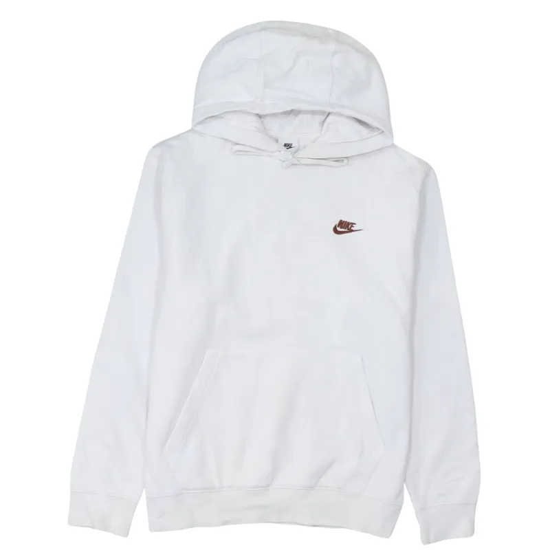Nike 90's Swoosh Pullover Hoodie Medium White sold by Vintage Club