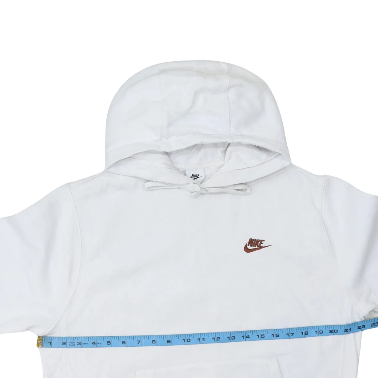 Nike 90's Swoosh Pullover Hoodie Medium White sold by Vintage Club product image thumbnail 5