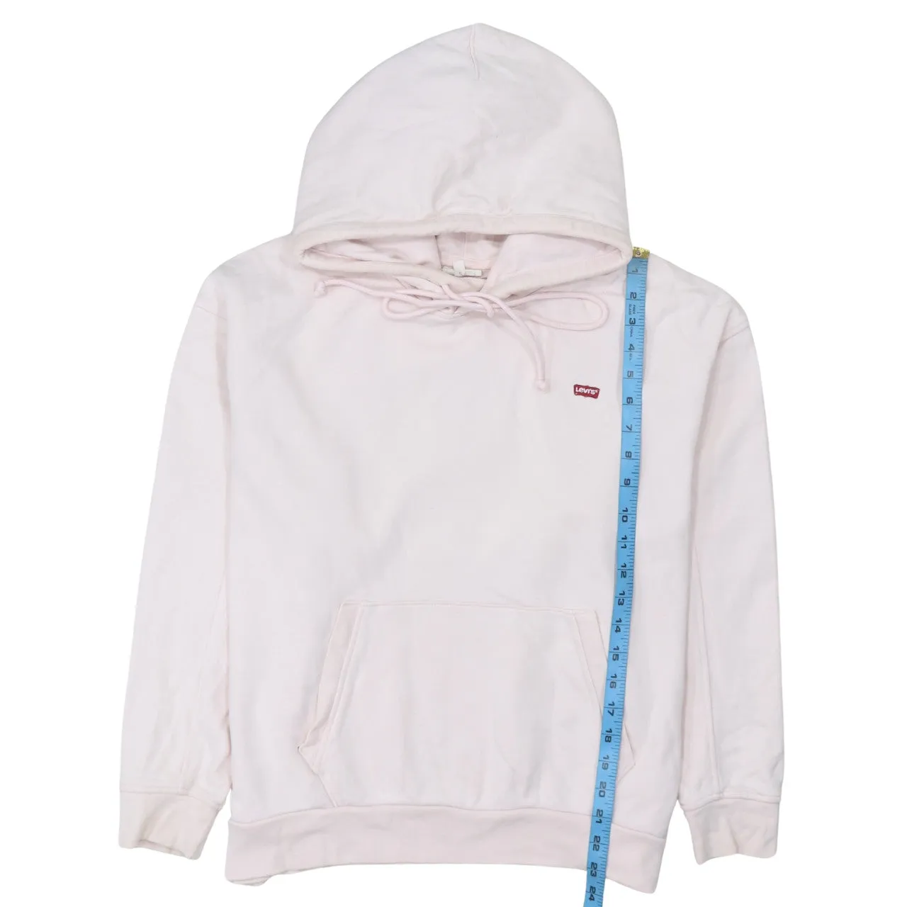Levi's 90's Drawstring Pockets Pullover Hoodie Medium Pink sold by Vintage Club product image thumbnail 5