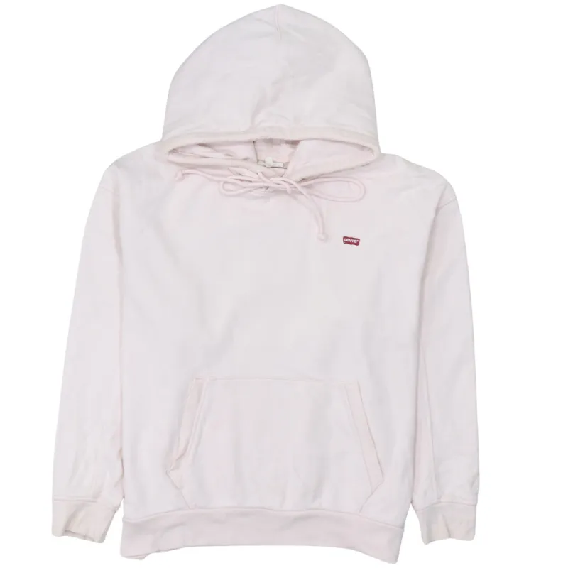 Levi's 90's Drawstring Pockets Pullover Hoodie Medium Pink made by Levi's