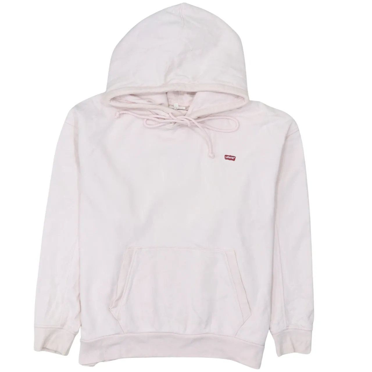 Levi's 90's Drawstring Pockets Pullover Hoodie Medium Pink sold by Vintage Club