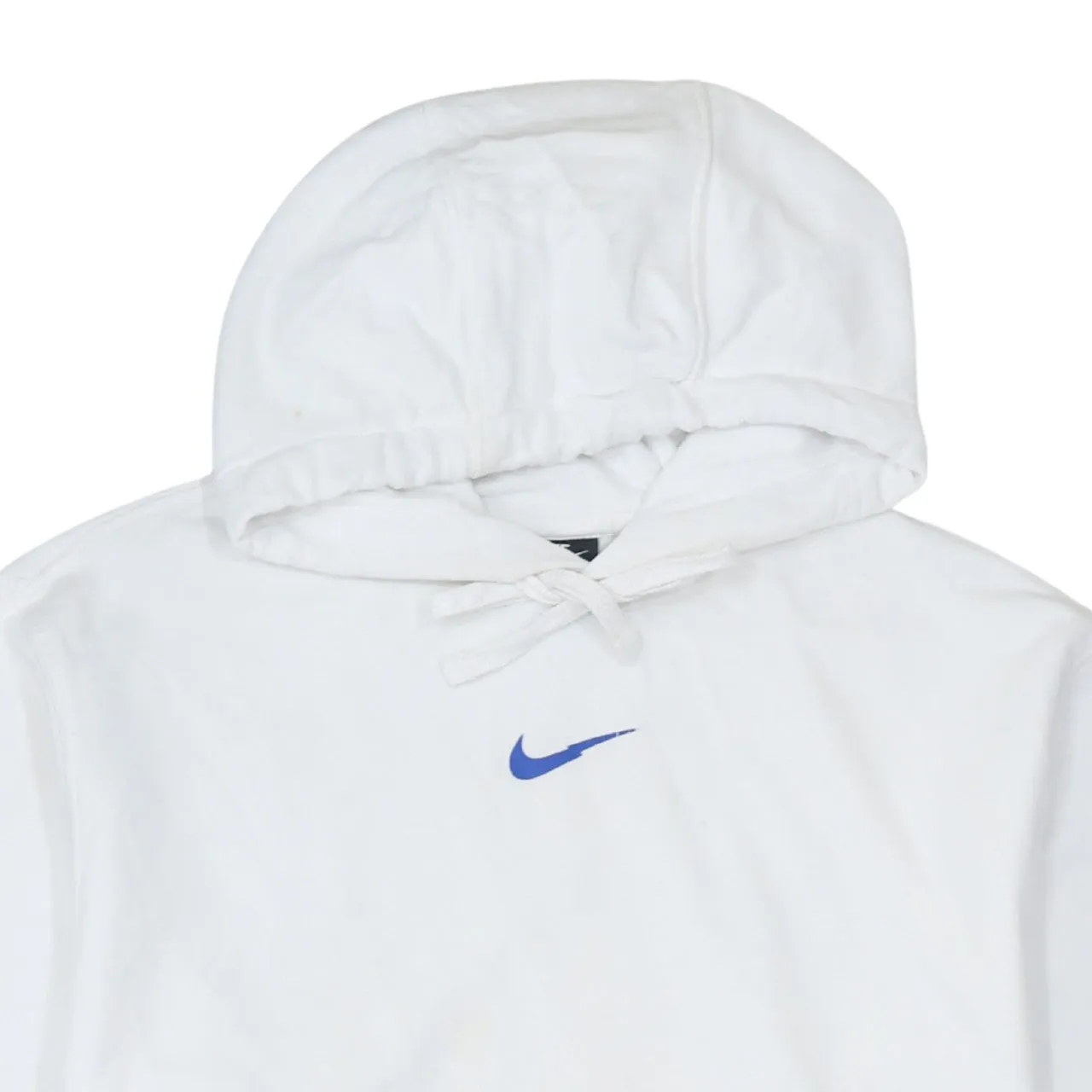 Nike 90's Center Middle Swoosh Pullover Hoodie Large White sold by Vintage Club product image thumbnail 3