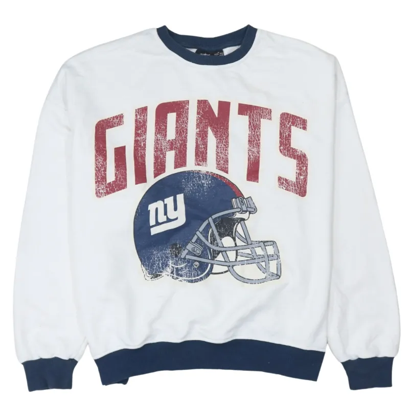 NFL 90's Giants Crew Neck Sweatshirt Small White sold by Vintage Club