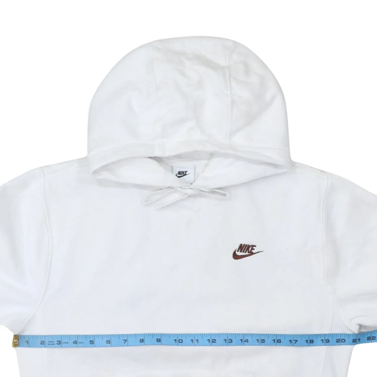 Nike 90's Swoosh Pullover Hoodie XSmall White sold by Vintage Club product image thumbnail 5