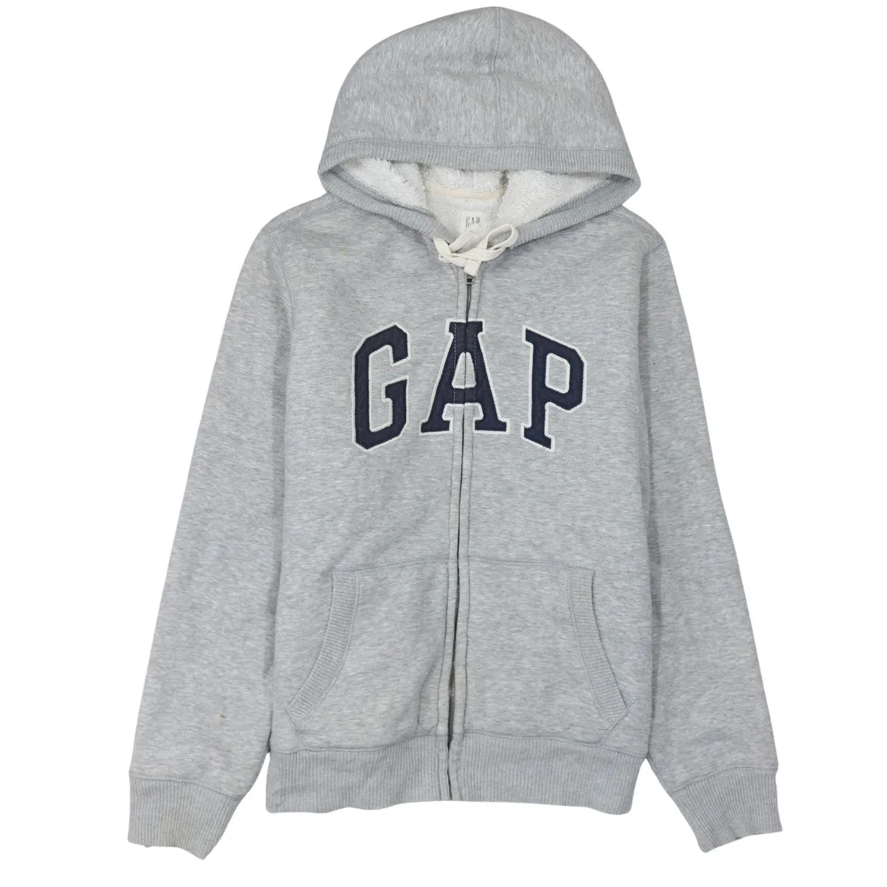Gap 90's Spellout Full Zip Up Hoodie Large Grey sold by Vintage Club