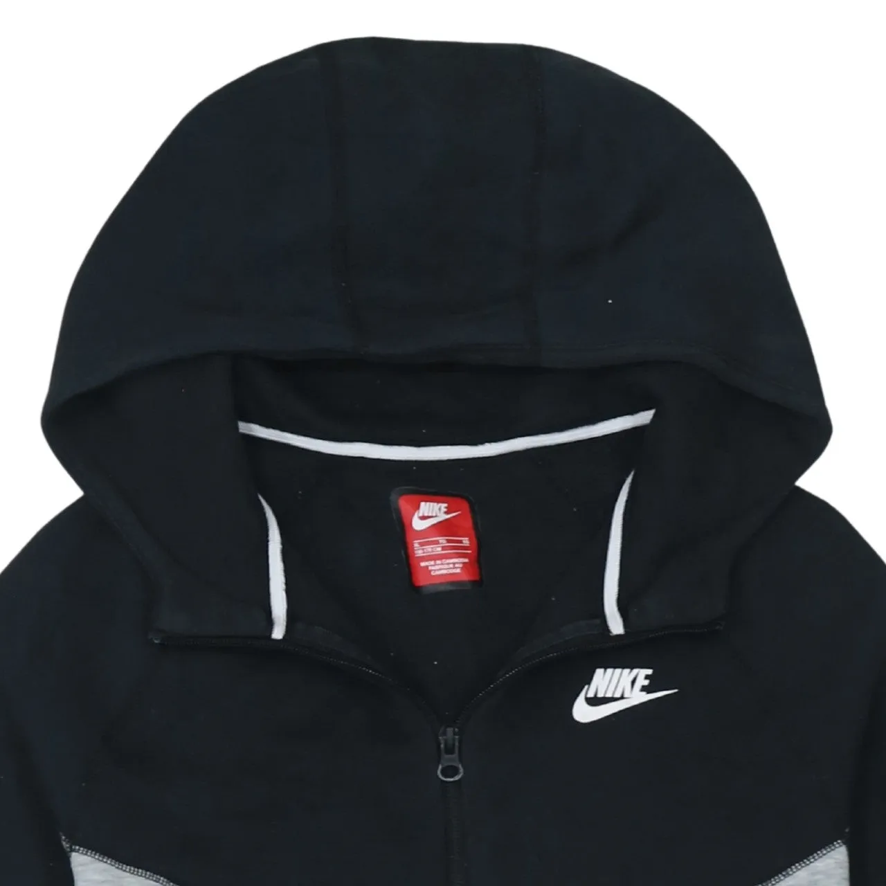 Nike 90's Swoosh Full Zip Up Hoodie XLarge Black sold by Vintage Club product image thumbnail 3