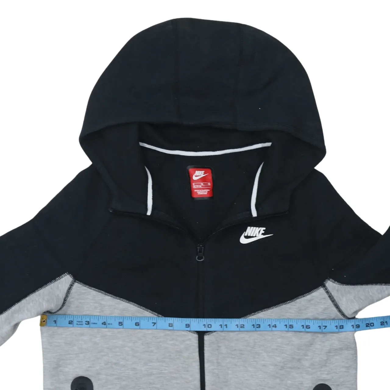 Nike 90's Swoosh Full Zip Up Hoodie XLarge Black sold by Vintage Club product image thumbnail 5