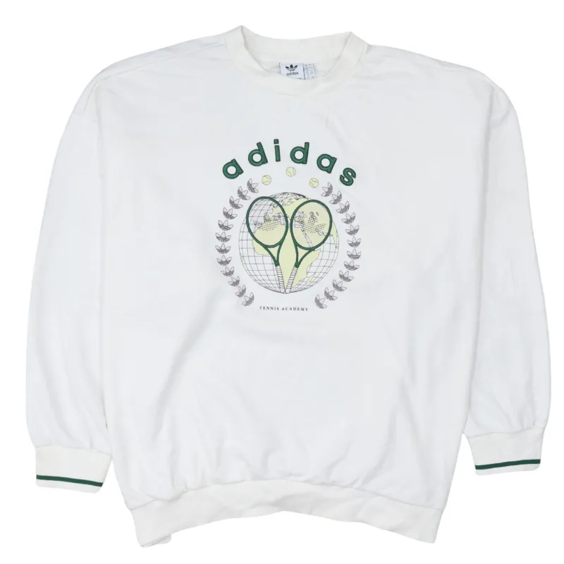 Adidas 90's Spellout Crew Neck Sweatshirt XXXLarge  White sold by Vintage Club