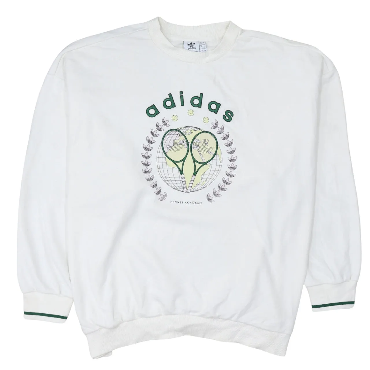 Adidas 90's Spellout Crew Neck Sweatshirt XXXLarge White sold by Vintage Club