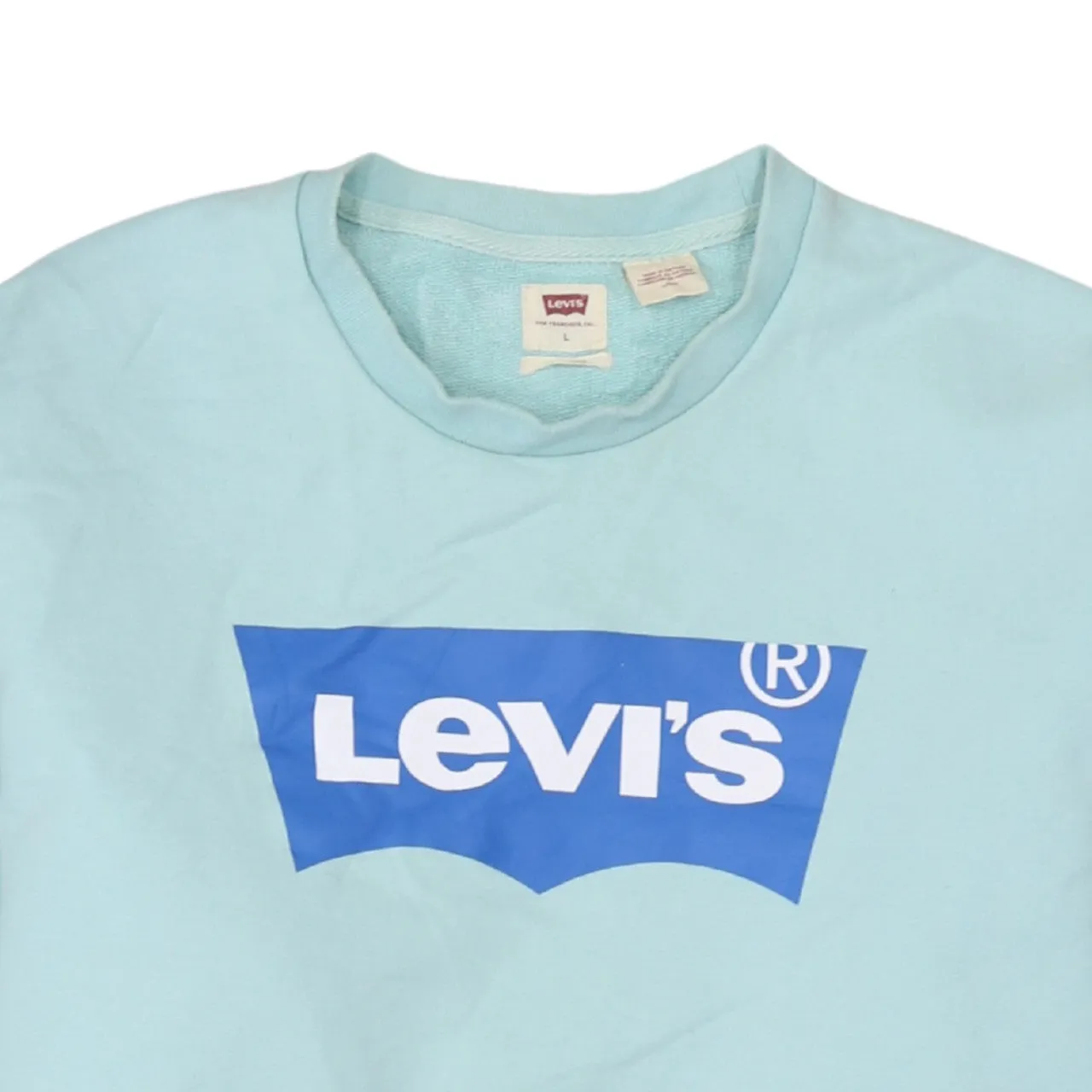 Levi's 90's Spellout Crew Neck Sweatshirt Large Blue sold by Vintage Club product image thumbnail 3