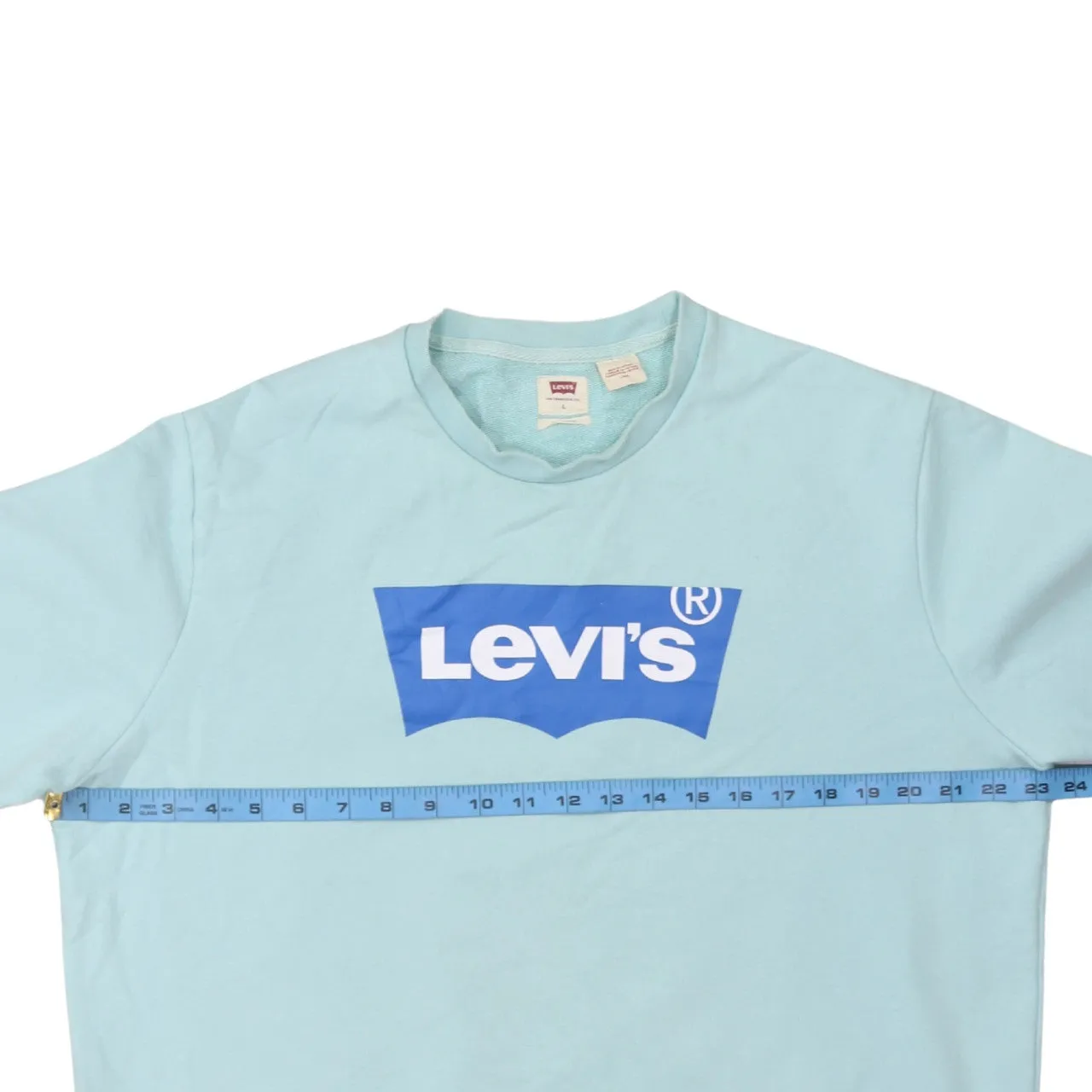 Levi's 90's Spellout Crew Neck Sweatshirt Large Blue sold by Vintage Club product image thumbnail 5