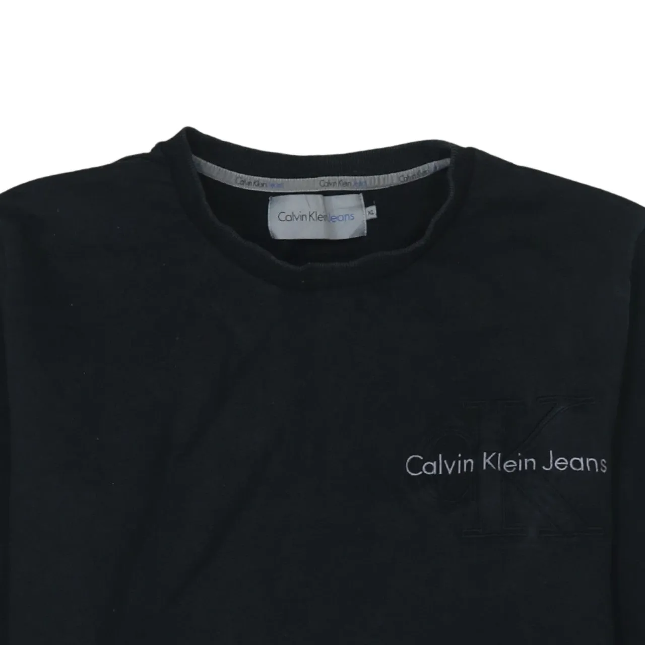 Calvin Klein 90's Lightweight Crew Neck Sweatshirt XLarge Black sold by Vintage Club product image thumbnail 3