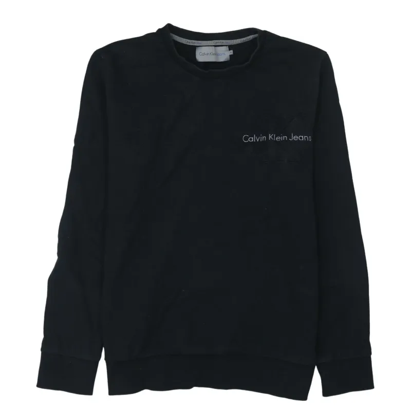 Calvin Klein 90's Lightweight Crew Neck Sweatshirt XLarge Black sold by Vintage Club