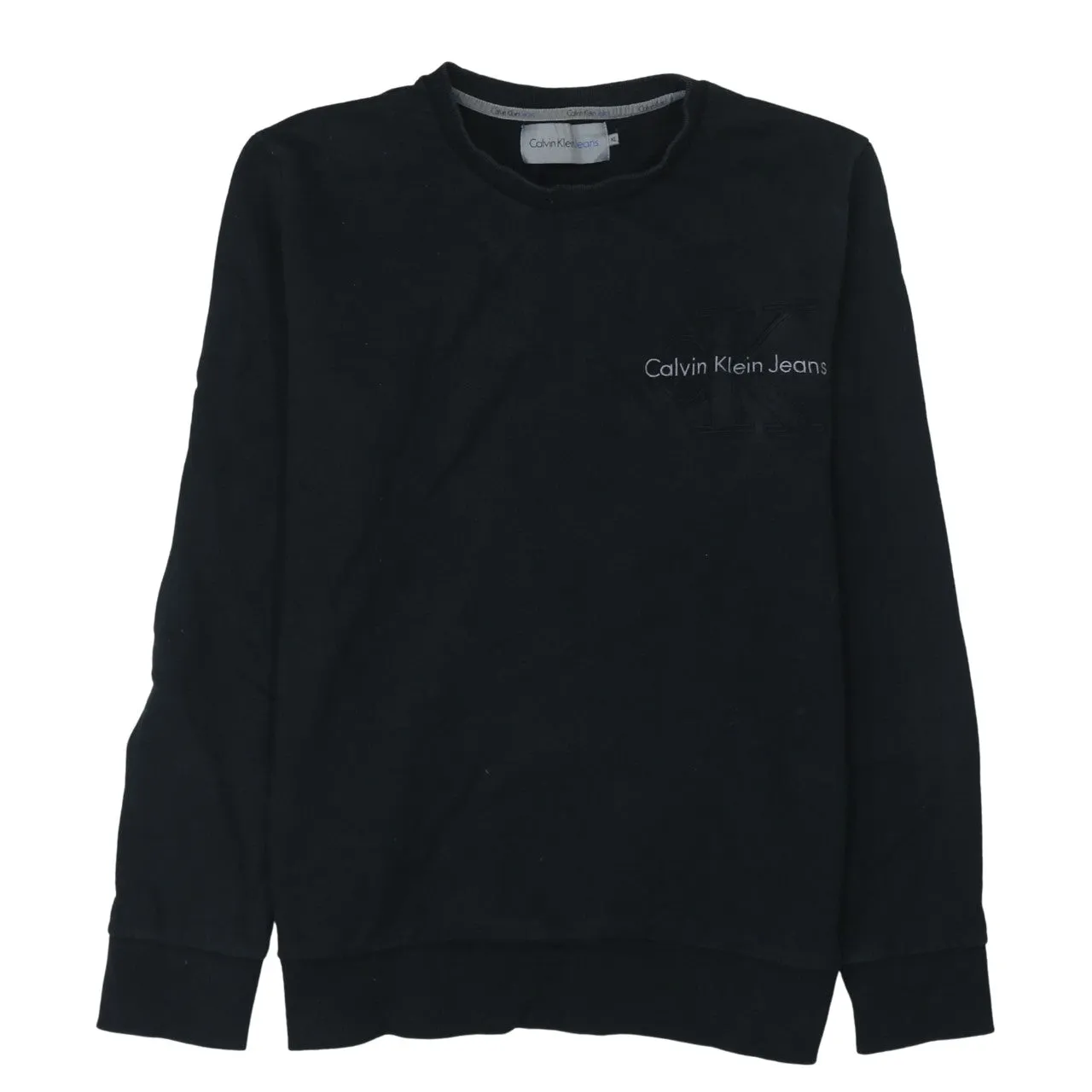 Calvin Klein 90's Lightweight Crew Neck Sweatshirt XLarge Black sold by Vintage Club