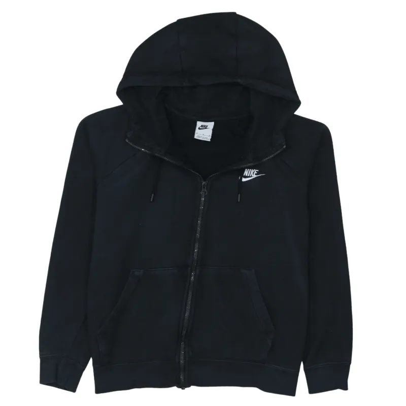 Nike 90's Swoosh Full Zip Up Hoodie Medium Black sold by Vintage Club
