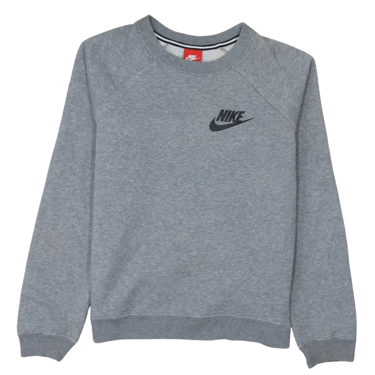 Nike 90's Swoosh Crew Neck Sweatshirt XSmall Grey sold by Vintage Club