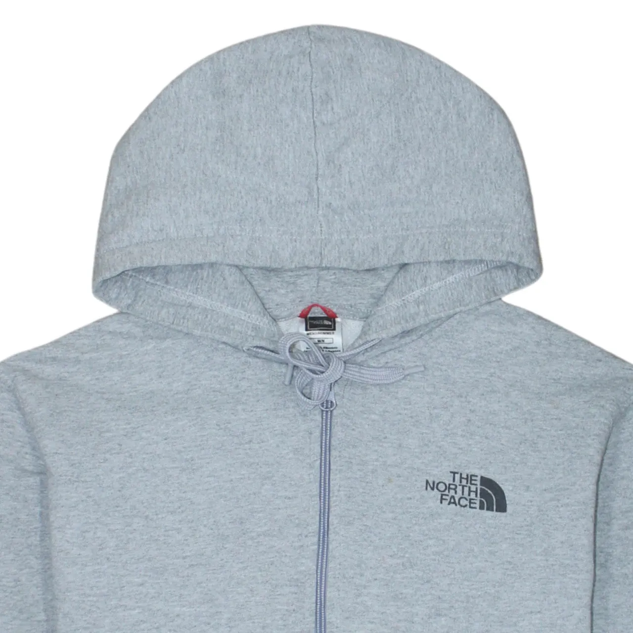 The North Face 90's Drawstring Pockets Full Zip Up Hoodie Medium Grey sold by Vintage Club product image thumbnail 3