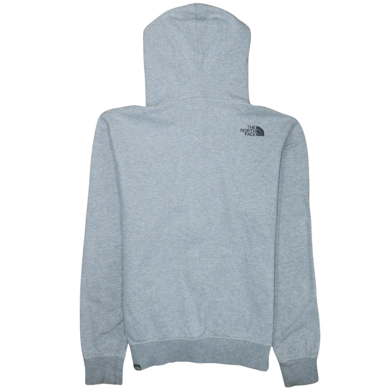 The North Face 90's Drawstring Pockets Full Zip Up Hoodie Medium Grey sold by Vintage Club product image thumbnail 2