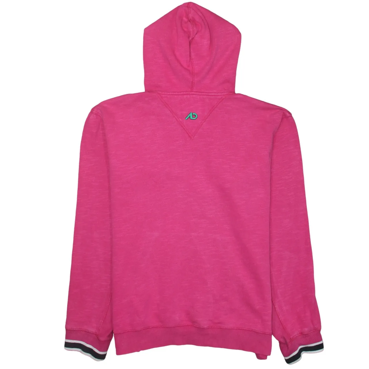 Nike Pink Hoodie Men's Medium Embroidered Athlete Logo Drawstring Hood Front Pocket Sweatshirt sold by Vintage Club product image thumbnail 2