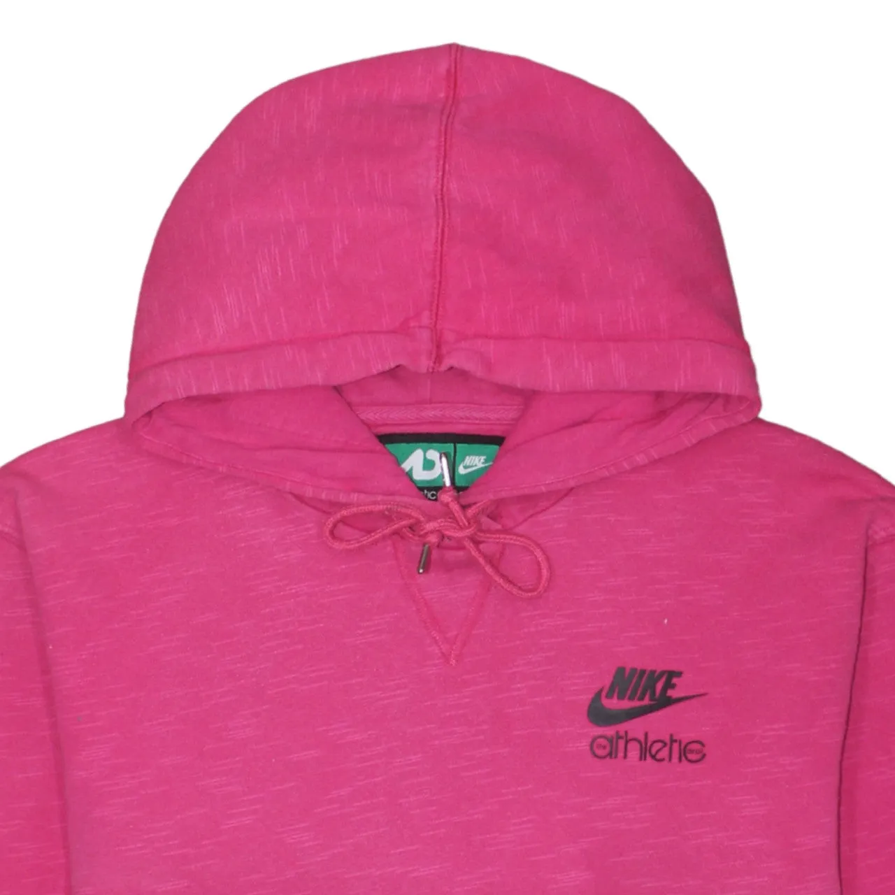 Nike Pink Hoodie Men's Medium Embroidered Athlete Logo Drawstring Hood Front Pocket Sweatshirt sold by Vintage Club product image thumbnail 3