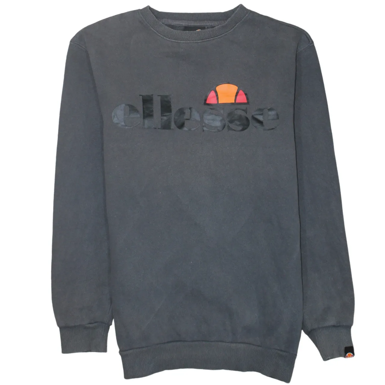 Ellesse 90's Spellout Crew Neck Sweatshirt XSmall Grey sold by Vintage Club
