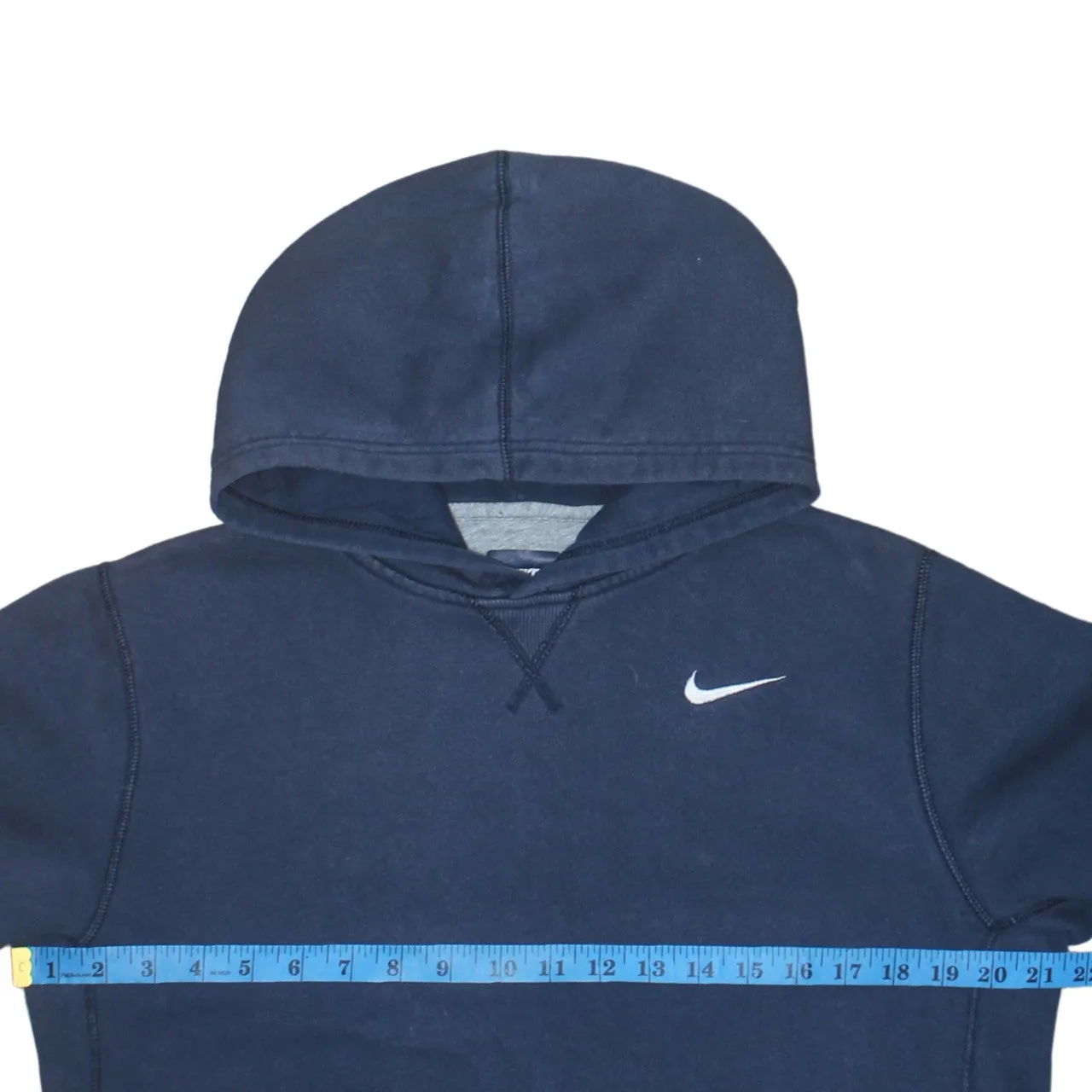 Nike 90's Swoosh Pullover Hoodie XLarge Navy Blue sold by Vintage Club product image thumbnail 5