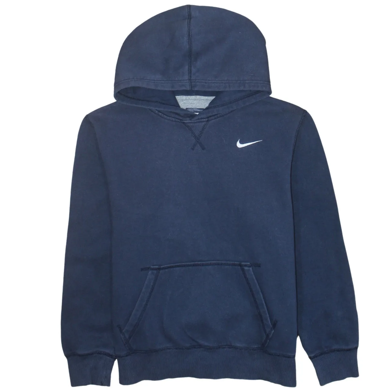 Nike 90's Swoosh Pullover Hoodie XLarge Navy Blue sold by Vintage Club