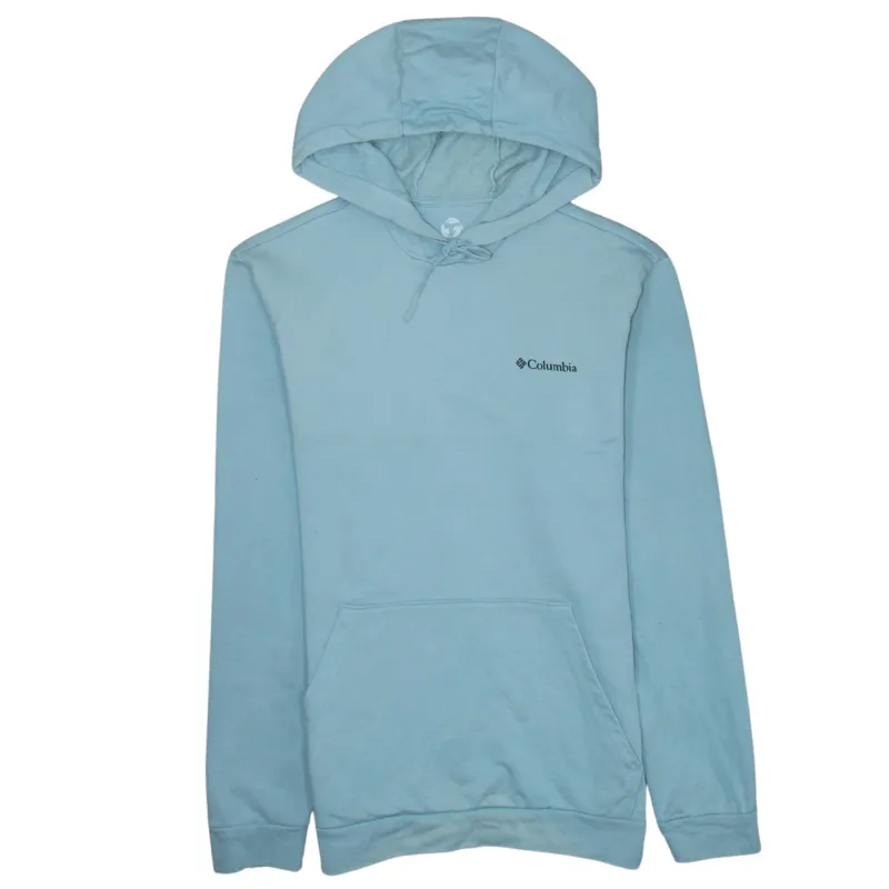 Columbia 90's Drawstring Pockets Pullover Hoodie Small  Blue made by Columbia