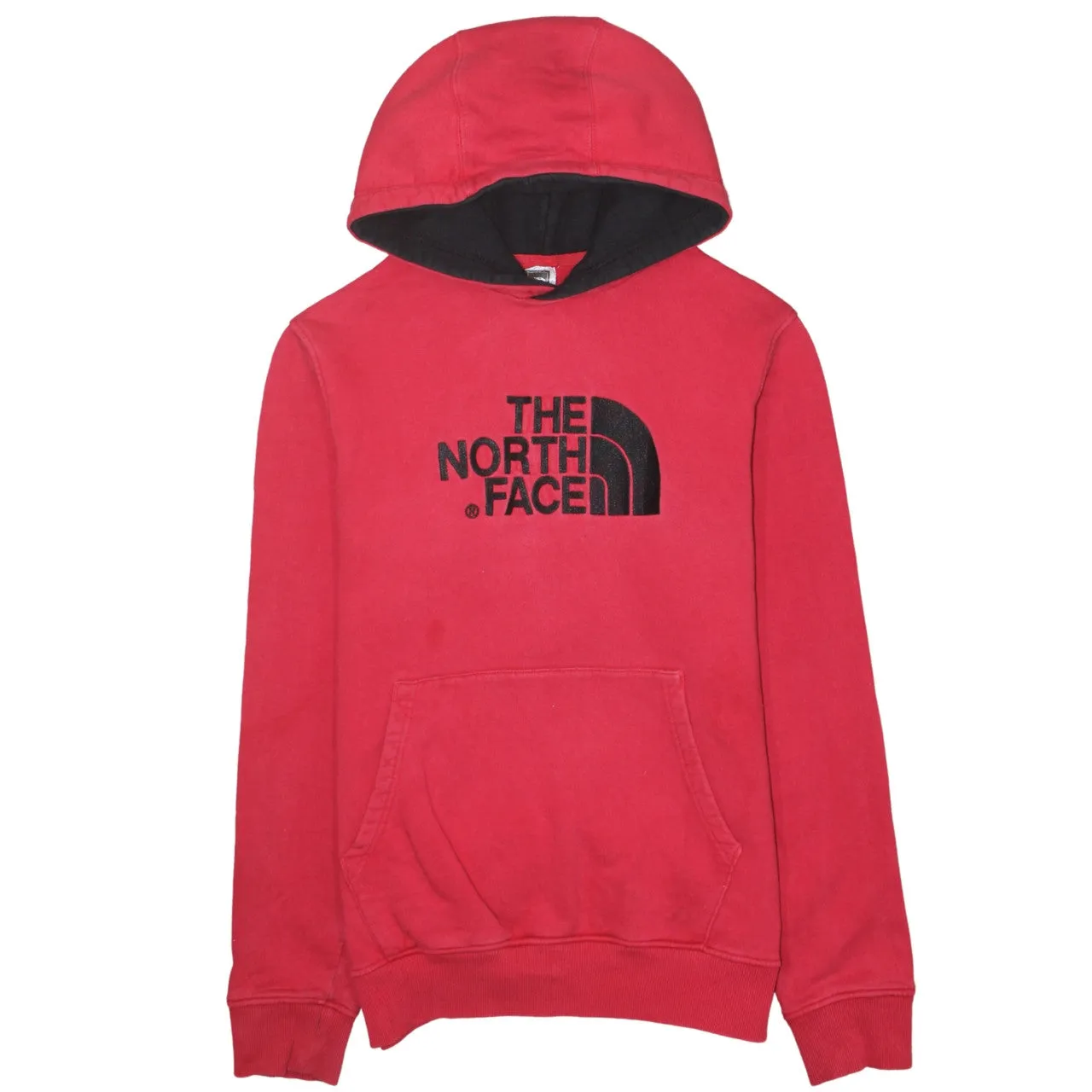 The North Face 90's Spellout Pullover Hoodie Large Red sold by Vintage Club