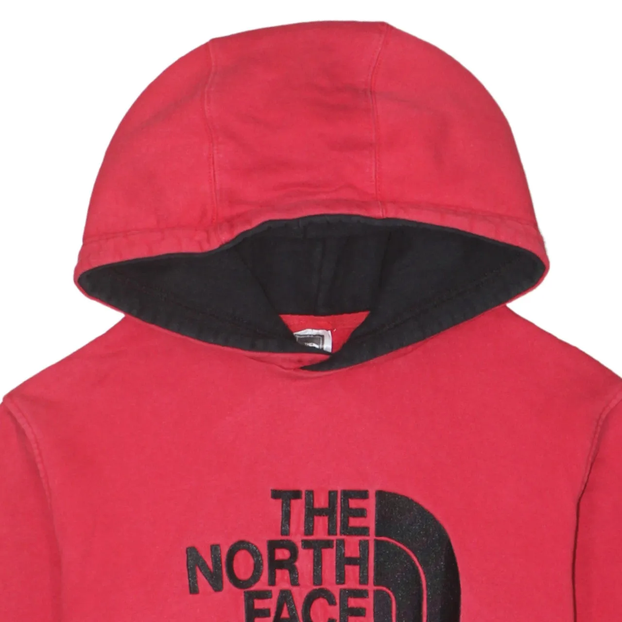 The North Face 90's Spellout Pullover Hoodie Large Red sold by Vintage Club product image thumbnail 3