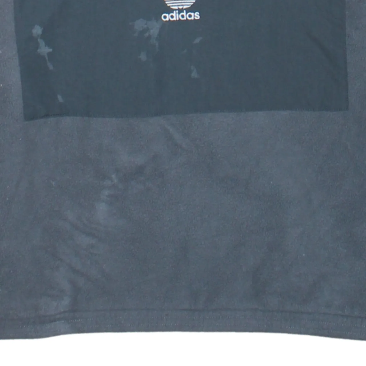 Adidas Dark Grey Fleece Hoodie Men’s XSmall Half Zip Front Pocket Embroidered Logo Pullover sold by Vintage Club product image thumbnail 4