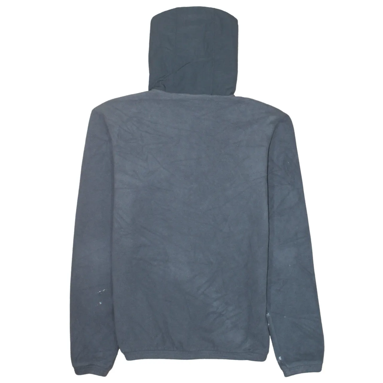 Adidas Dark Grey Fleece Hoodie Men’s XSmall Half Zip Front Pocket Embroidered Logo Pullover sold by Vintage Club product image thumbnail 2