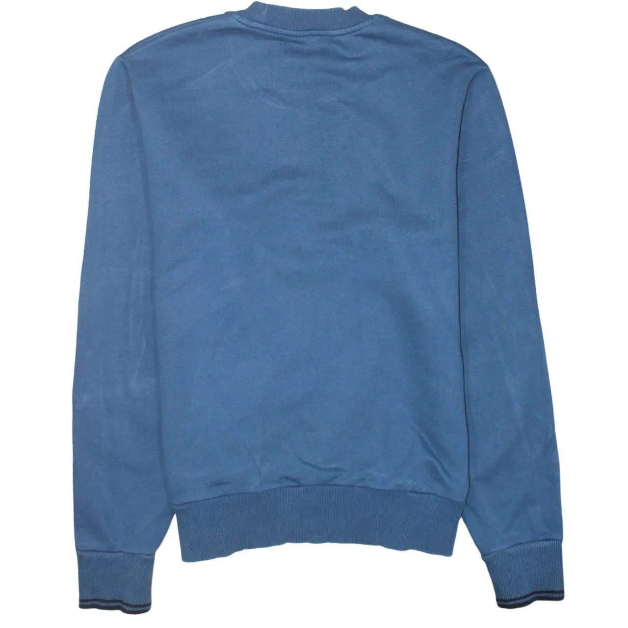 Fred Perry Blue Sweatshirt Men's Medium Embroidered Laurel Wreath Logo Crewneck Pullover sold by Vintage Club product image thumbnail 2