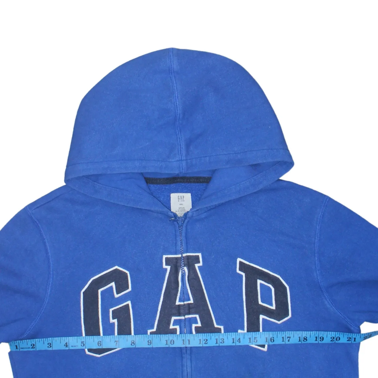 Gap 90's Spellout Full Zip Up Hoodie XXLarge (2XL) Blue sold by Vintage Club product image thumbnail 5