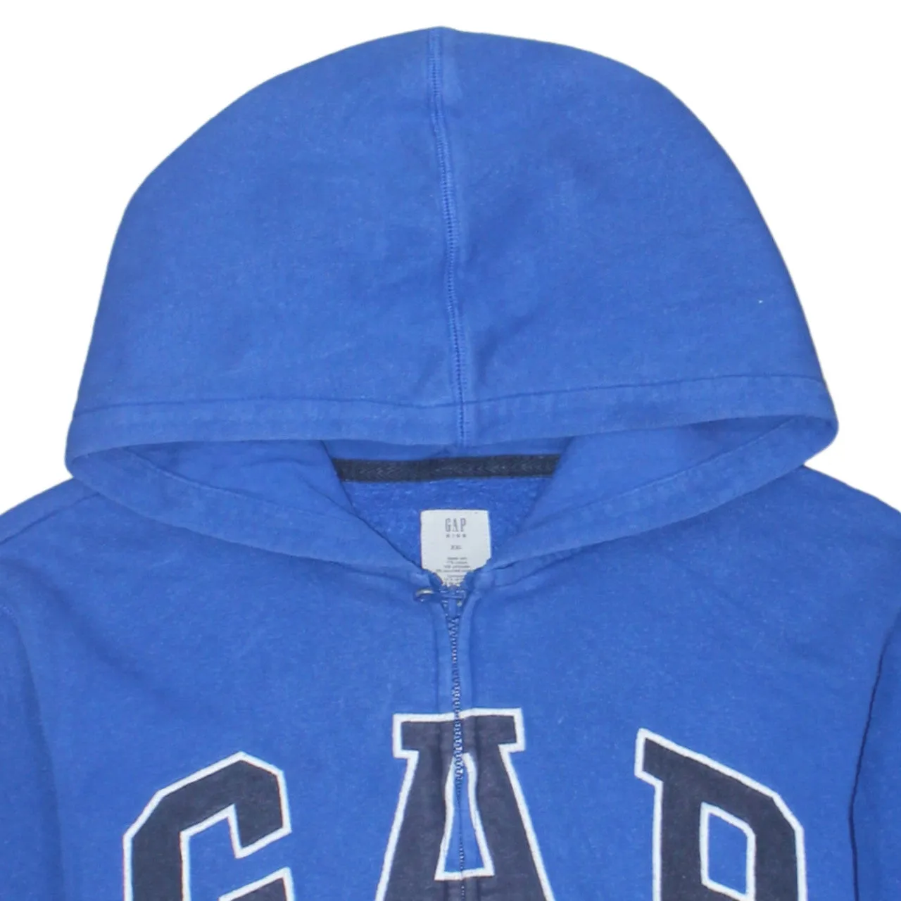 Gap 90's Spellout Full Zip Up Hoodie XXLarge (2XL) Blue sold by Vintage Club product image thumbnail 3