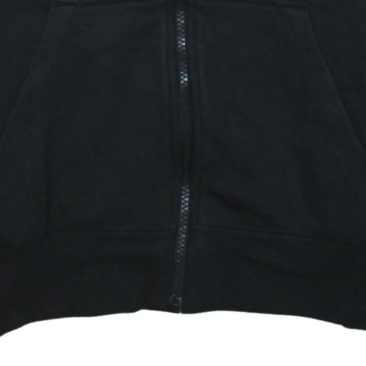 Adidas Black Full Zip Hoodie Men's XSmall Three Stripe Sleeves Embroidered Logo Sweatshirt sold by Vintage Club product image thumbnail 4