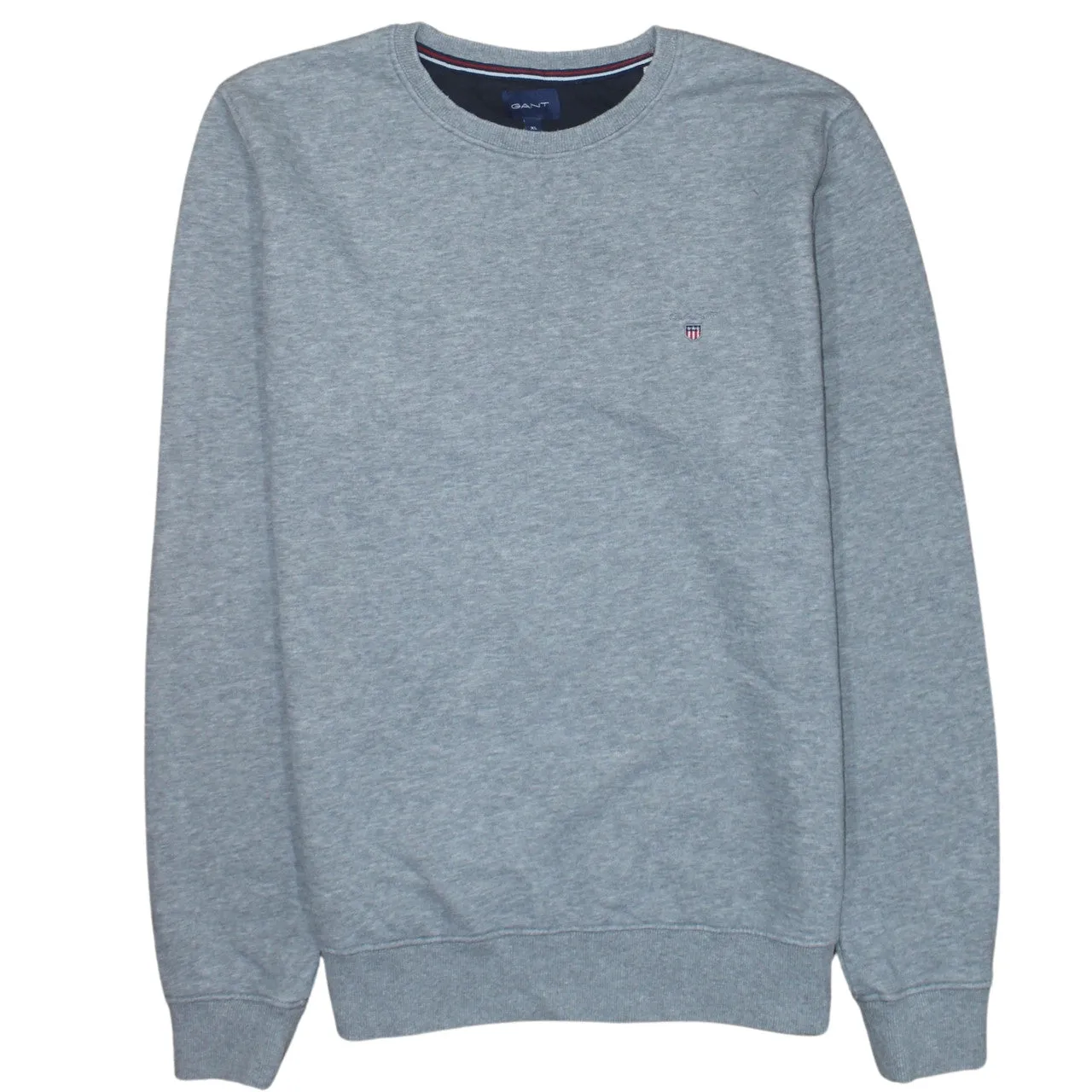 GANT Grey Sweatshirt Women’s XLarge Embroidered Chest Logo Crewneck Pullover Jumper sold by Vintage Club