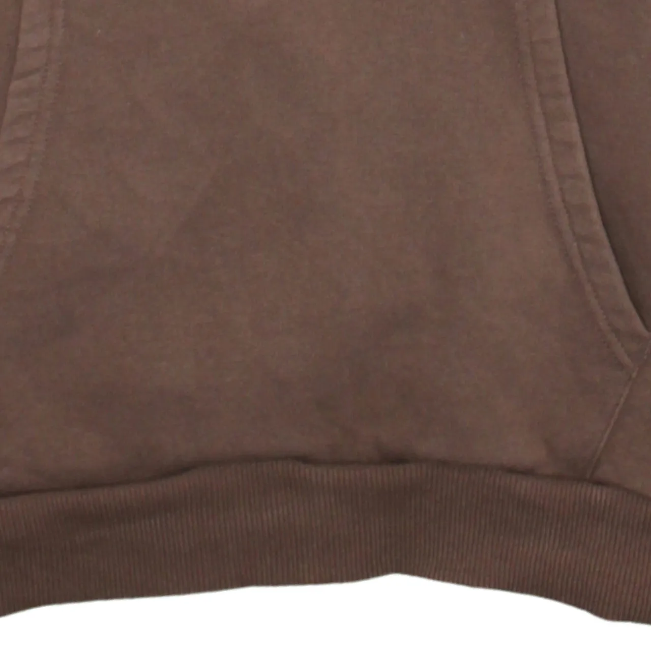 New Balance Brown Hoodie Men's Small Printed Chest Logo Front Pocket Pullover Sweatshirt sold by Vintage Club product image thumbnail 4