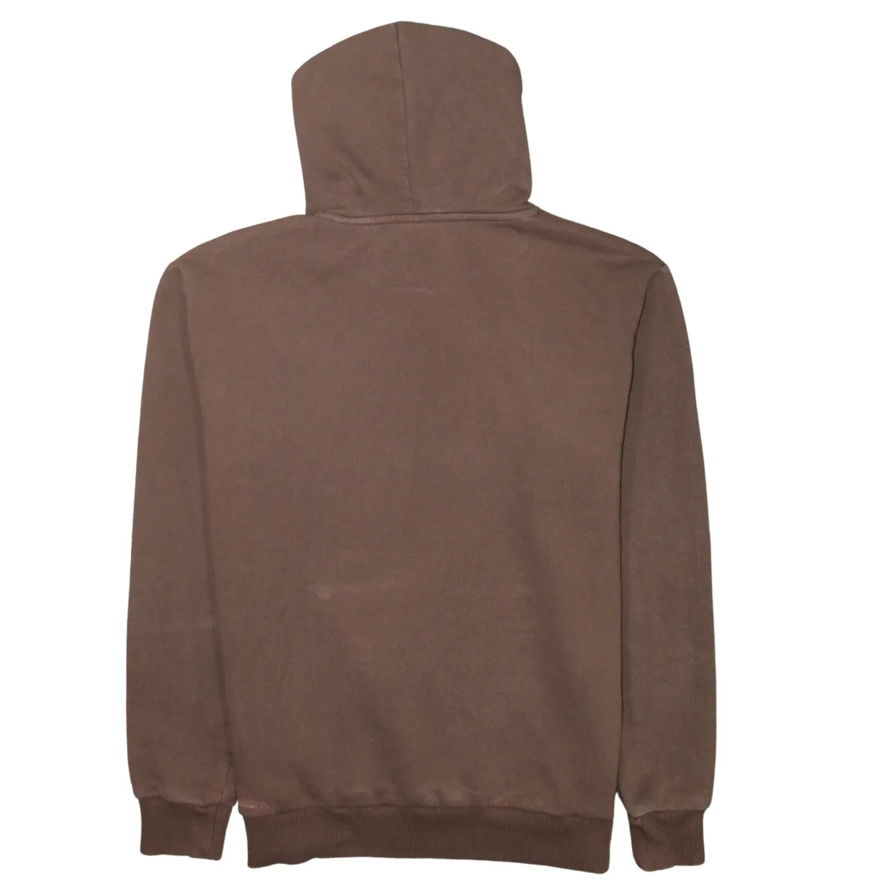 New Balance Brown Hoodie Men's Small Printed Chest Logo Front Pocket Pullover Sweatshirt sold by Vintage Club product image thumbnail 2