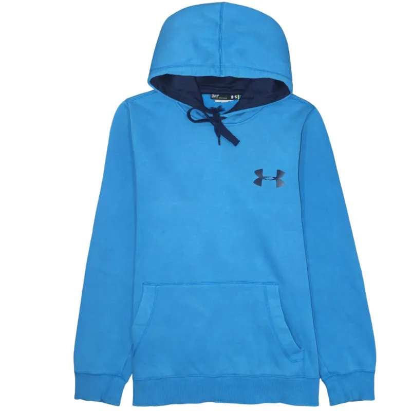Under Armour 90's Drawstring Pockets Pullover Hoodie Small Blue sold by Vintage Club