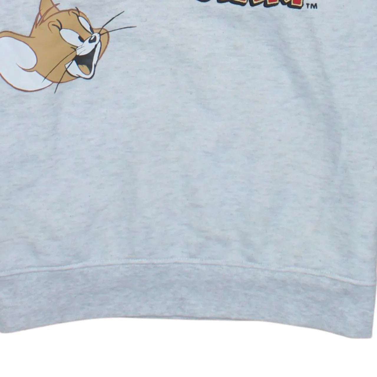Tom Jerry Light Grey Sweatshirt Women’s XSmall Printed Tom And Jerry Graphic V Neck Pullover Jumper sold by Vintage Club product image thumbnail 4