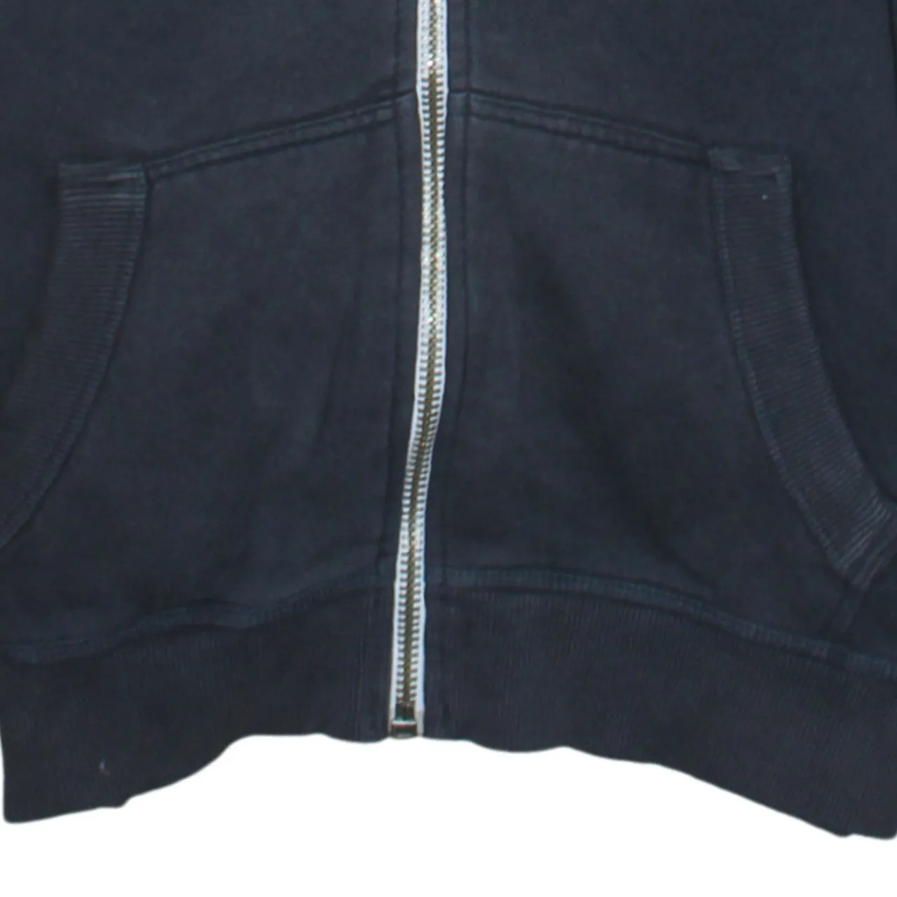 Superdry Black Zip Hoodie Women’s Medium Printed Athletics Logo Split Pockets Sweatshirt sold by Vintage Club product image thumbnail 4