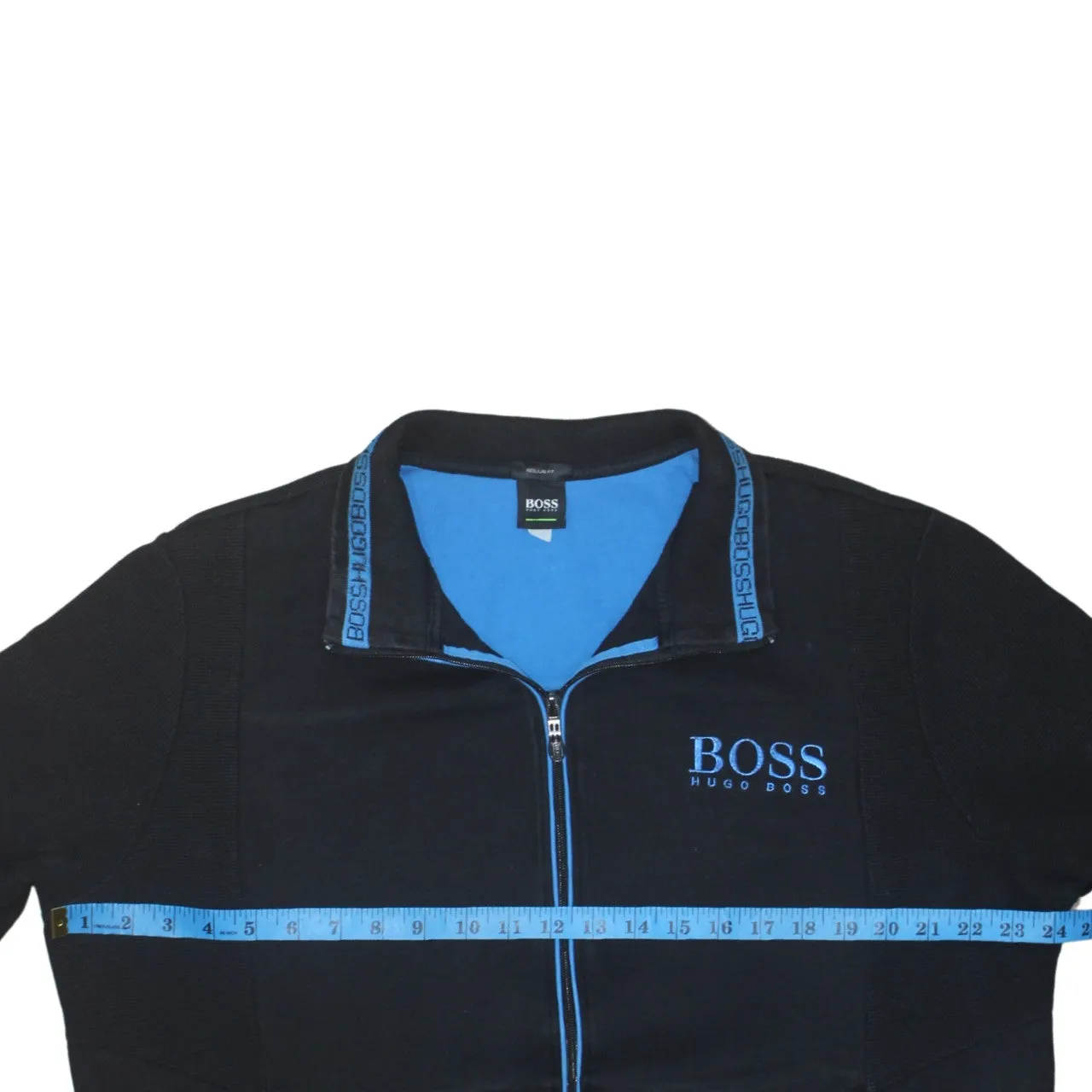 HUGO BOSS 90's Lightweight Full Zip Up Sweatshirt XXLarge (2XL) Black sold by Vintage Club product image thumbnail 5